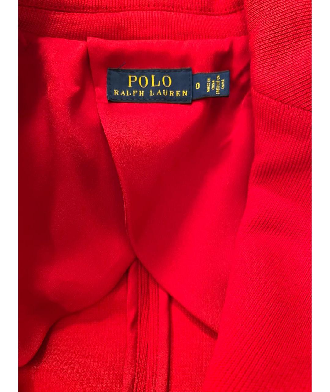 POLO RALPH LAUREN Красный хлопковый жакет/пиджак, фото 3
