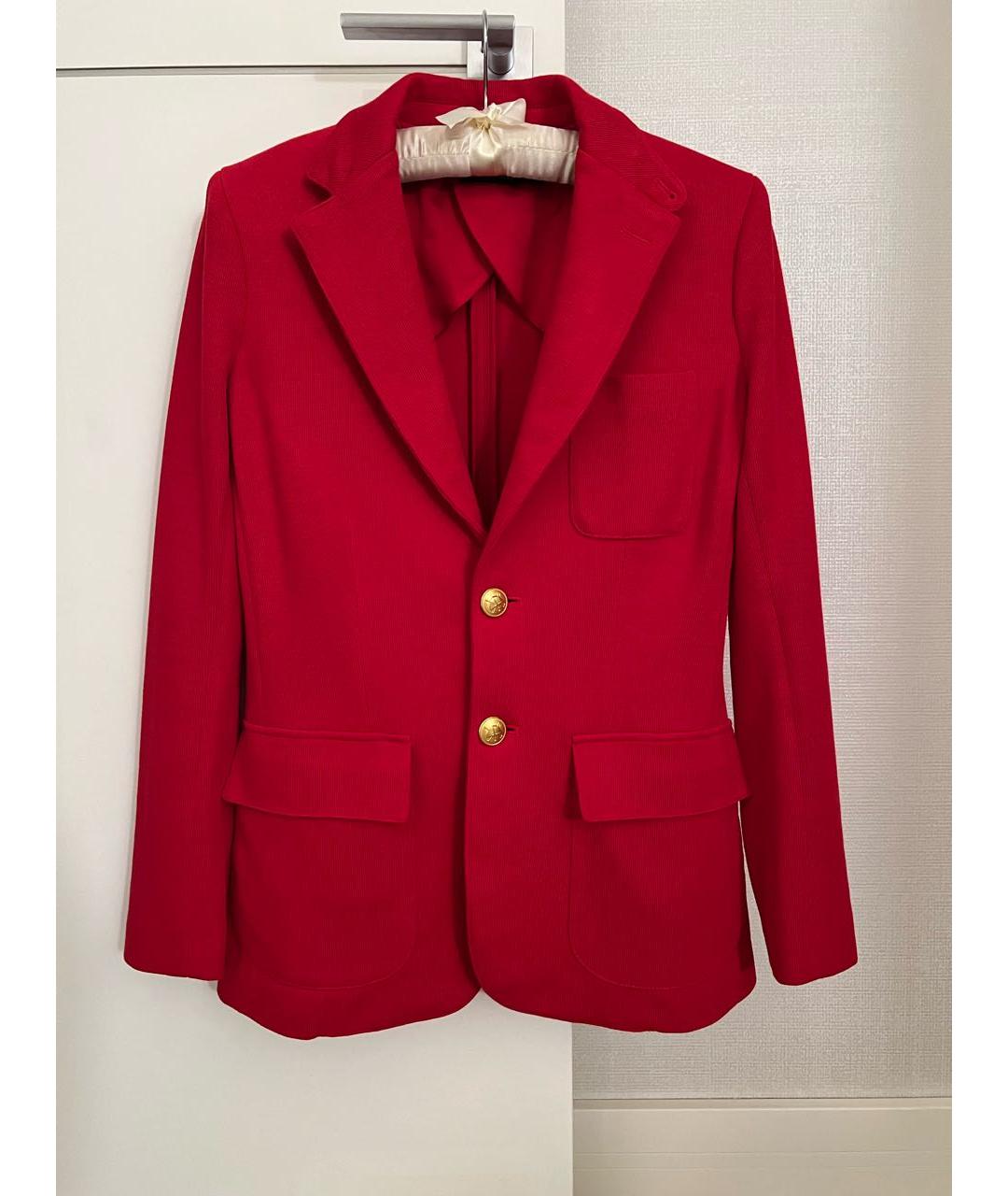 POLO RALPH LAUREN Красный хлопковый жакет/пиджак, фото 5