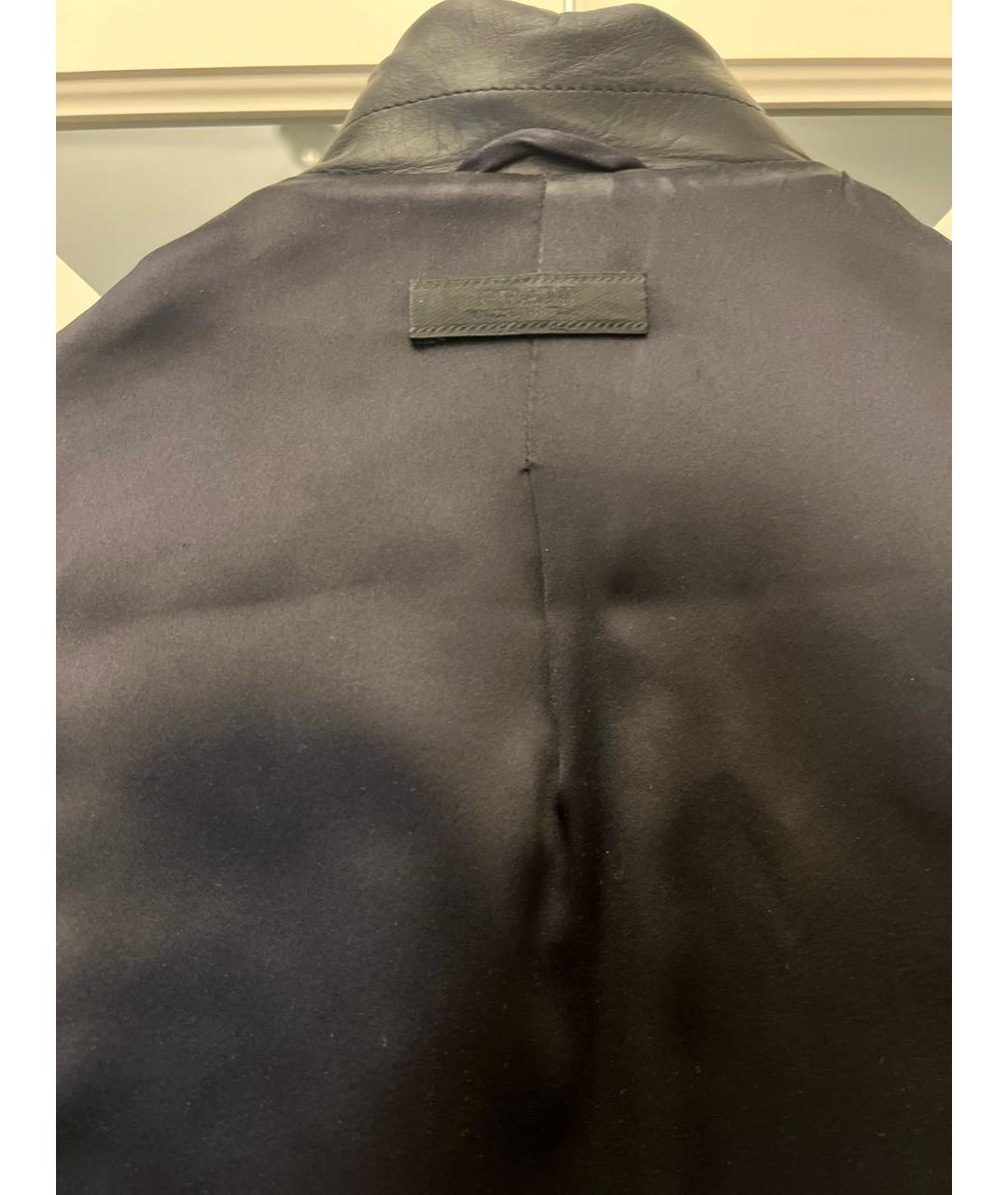 PRADA Черный кожаный костюм с брюками, фото 3