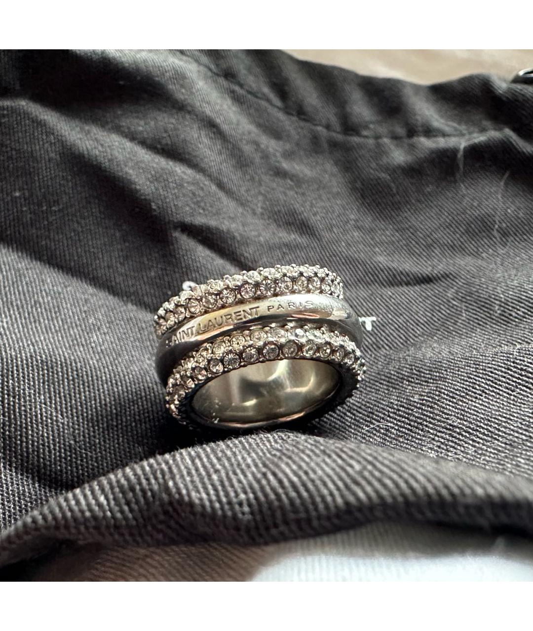 SAINT LAURENT Серебряное серебряное кольцо, фото 3
