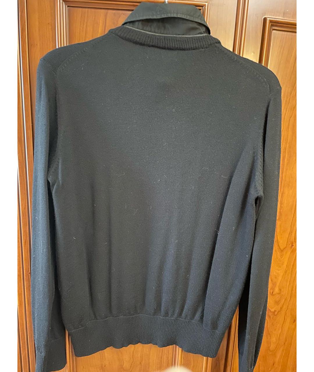KARL LAGERFELD Черный шерстяной джемпер / свитер, фото 2