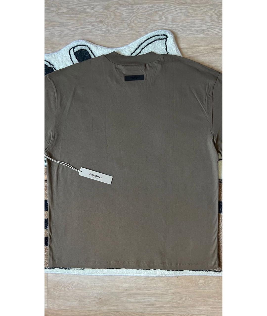 FEAR OF GOD ESSENTIALS Черная хлопковая футболка, фото 5