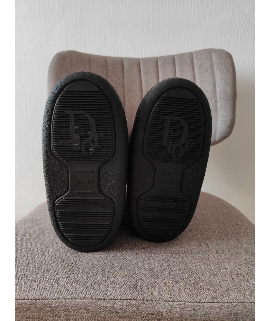 CHRISTIAN DIOR Черные синтетические ботинки, фото 7