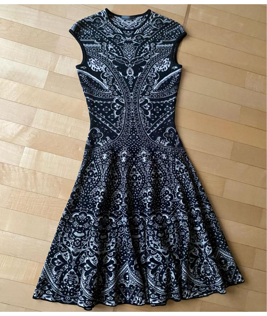 ALEXANDER MCQUEEN Черное шерстяное платье, фото 5