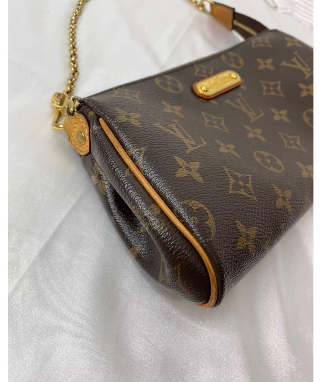 LOUIS VUITTON Коричневая кожаная сумка с короткими ручками, фото 4