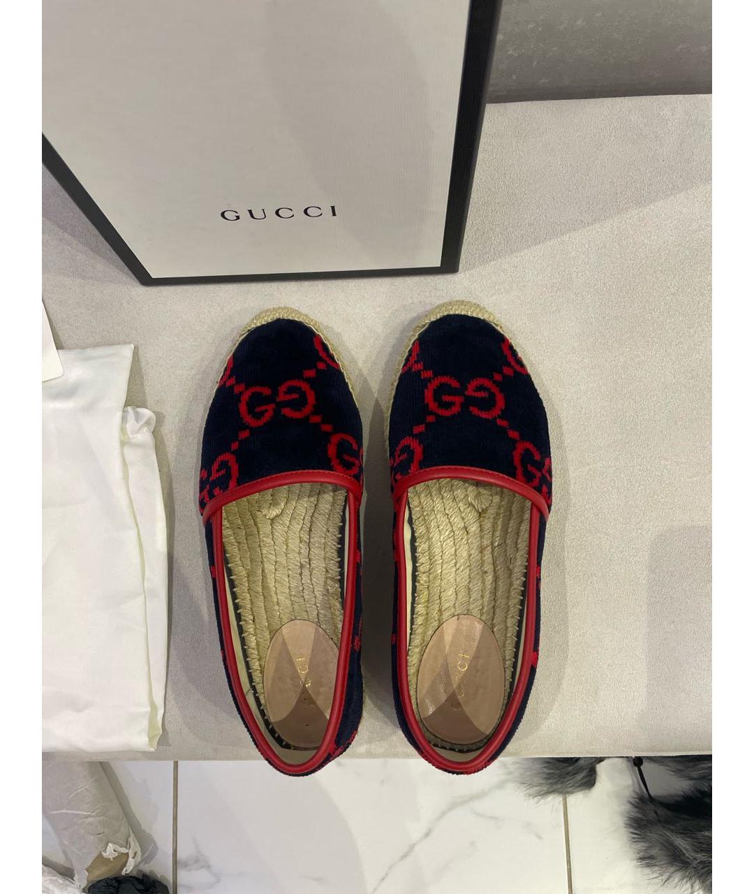 GUCCI Темно-синие эспадрильи, фото 6