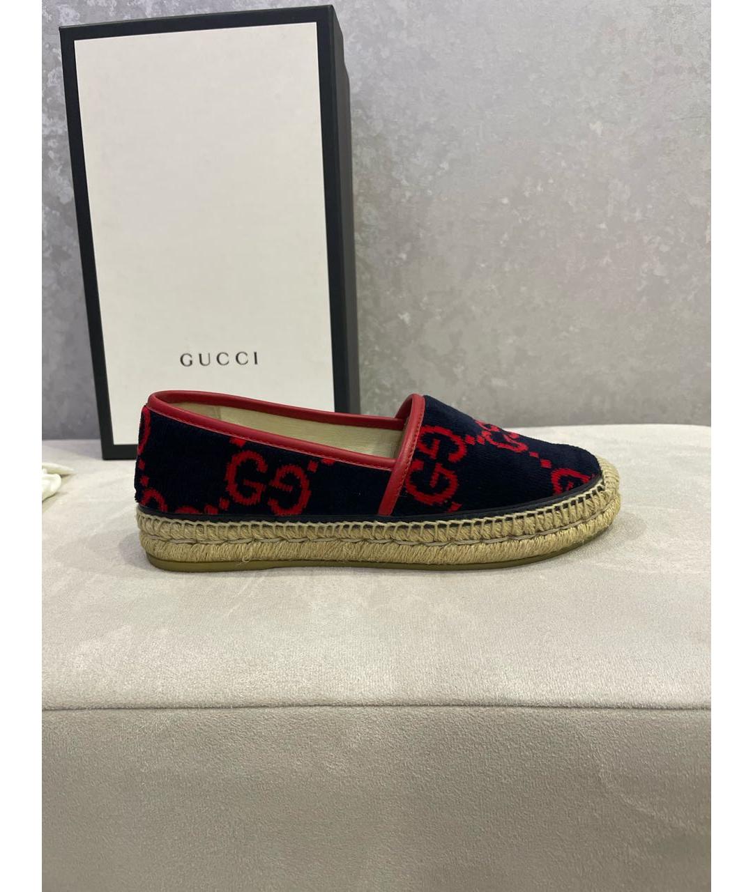 GUCCI Темно-синие эспадрильи, фото 2