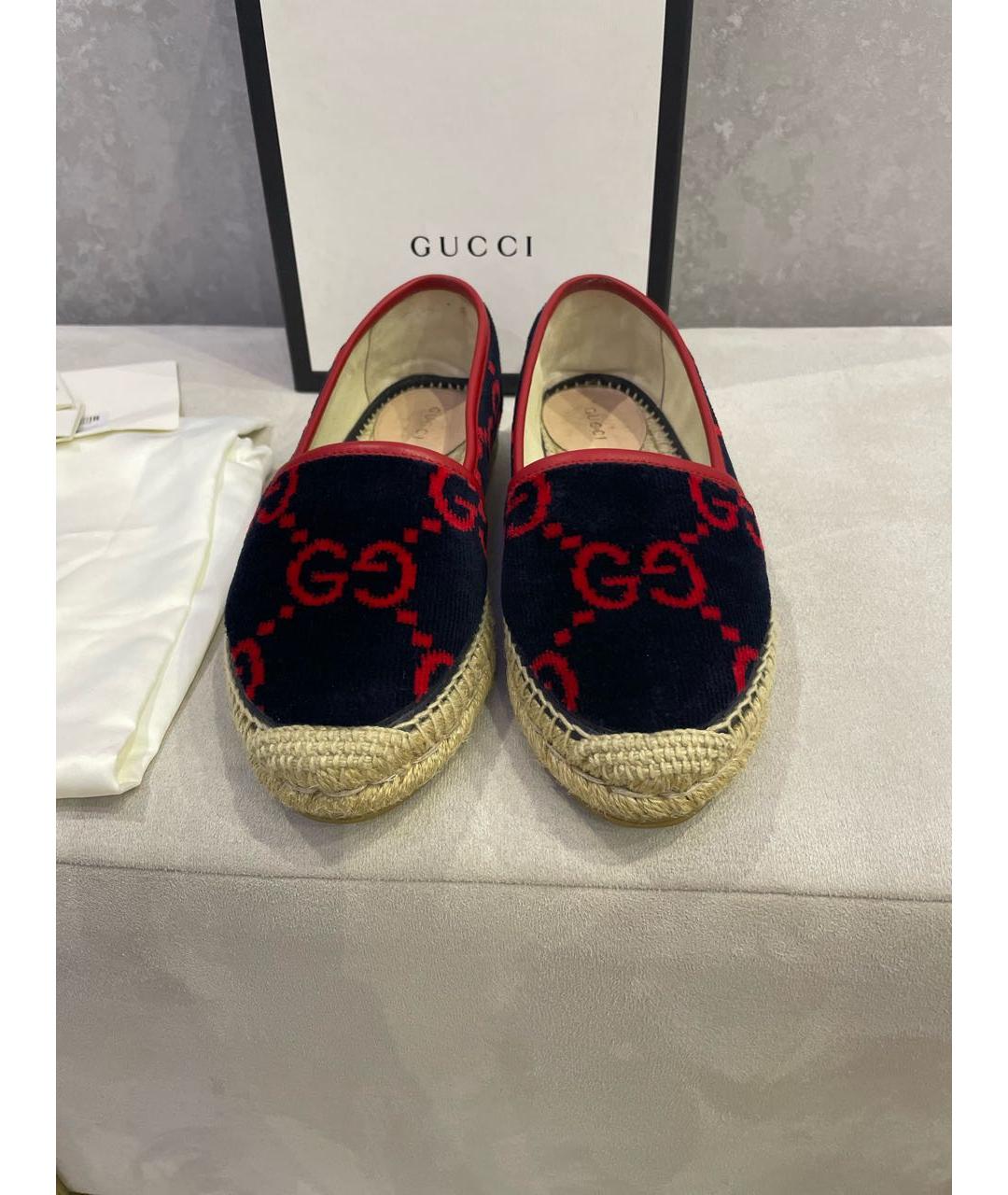 GUCCI Темно-синие эспадрильи, фото 3