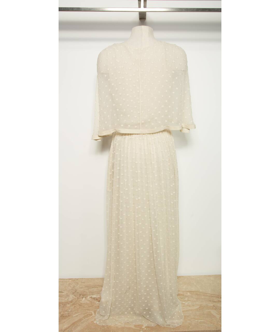 CHLOE Белое шелковое свадебное платье, фото 2