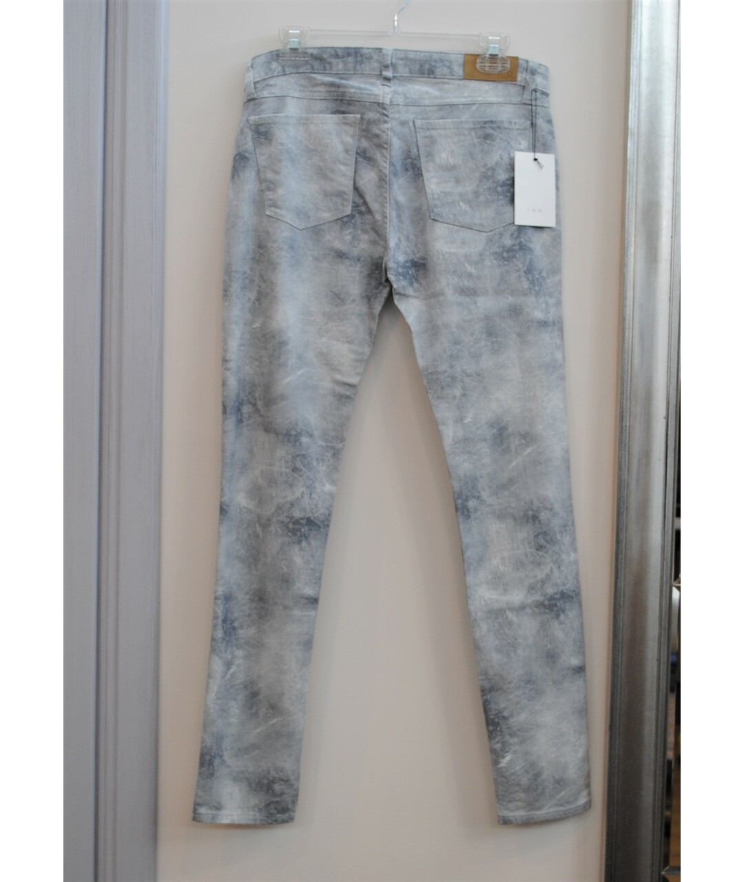 IRO Серые хлопко-эластановые джинсы слим, фото 2