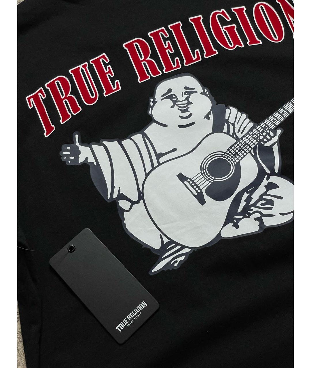 TRUE RELIGION Черная хлопковая футболка, фото 3