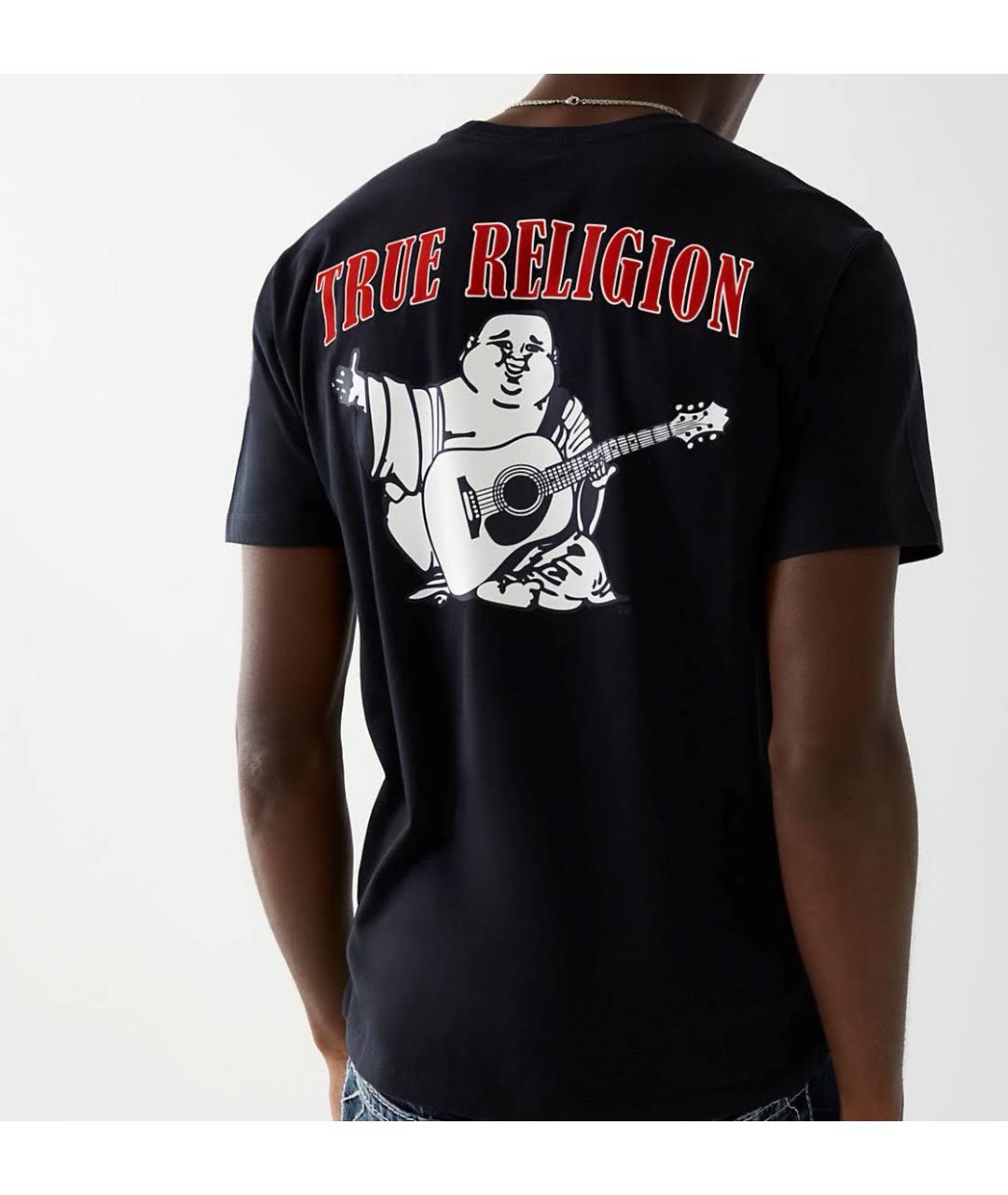 TRUE RELIGION Черная хлопковая футболка, фото 6