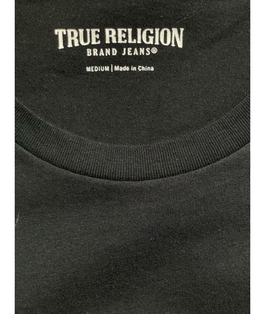 TRUE RELIGION Черная хлопковая футболка, фото 8