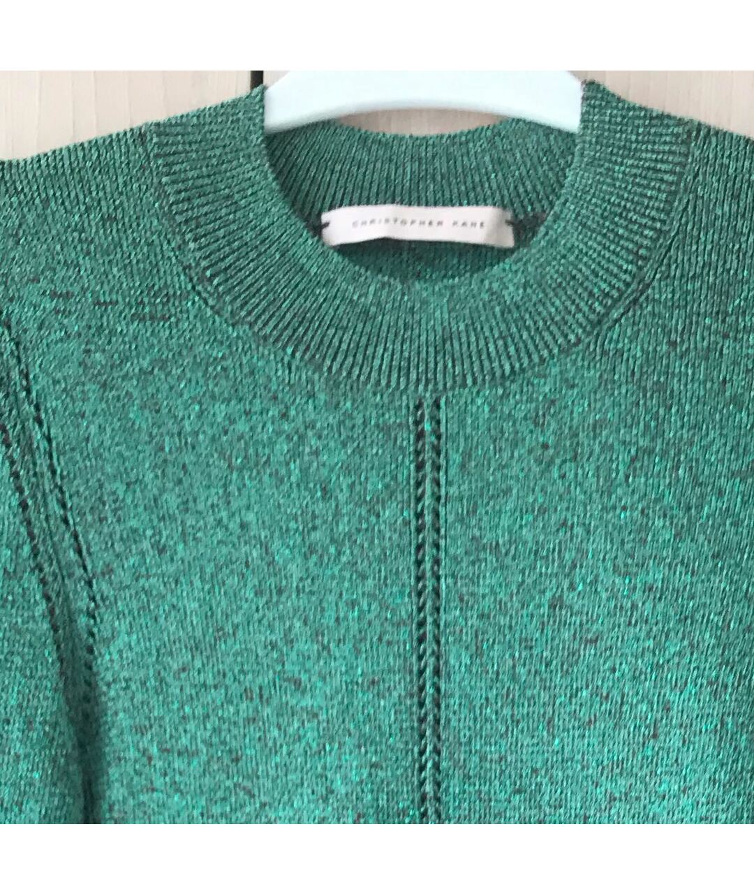 CHRISTOPHER KANE Зеленый вискозный джемпер / свитер, фото 5