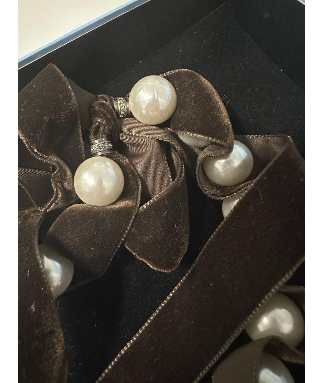 LANVIN Коричневое пластиковое колье, фото 2