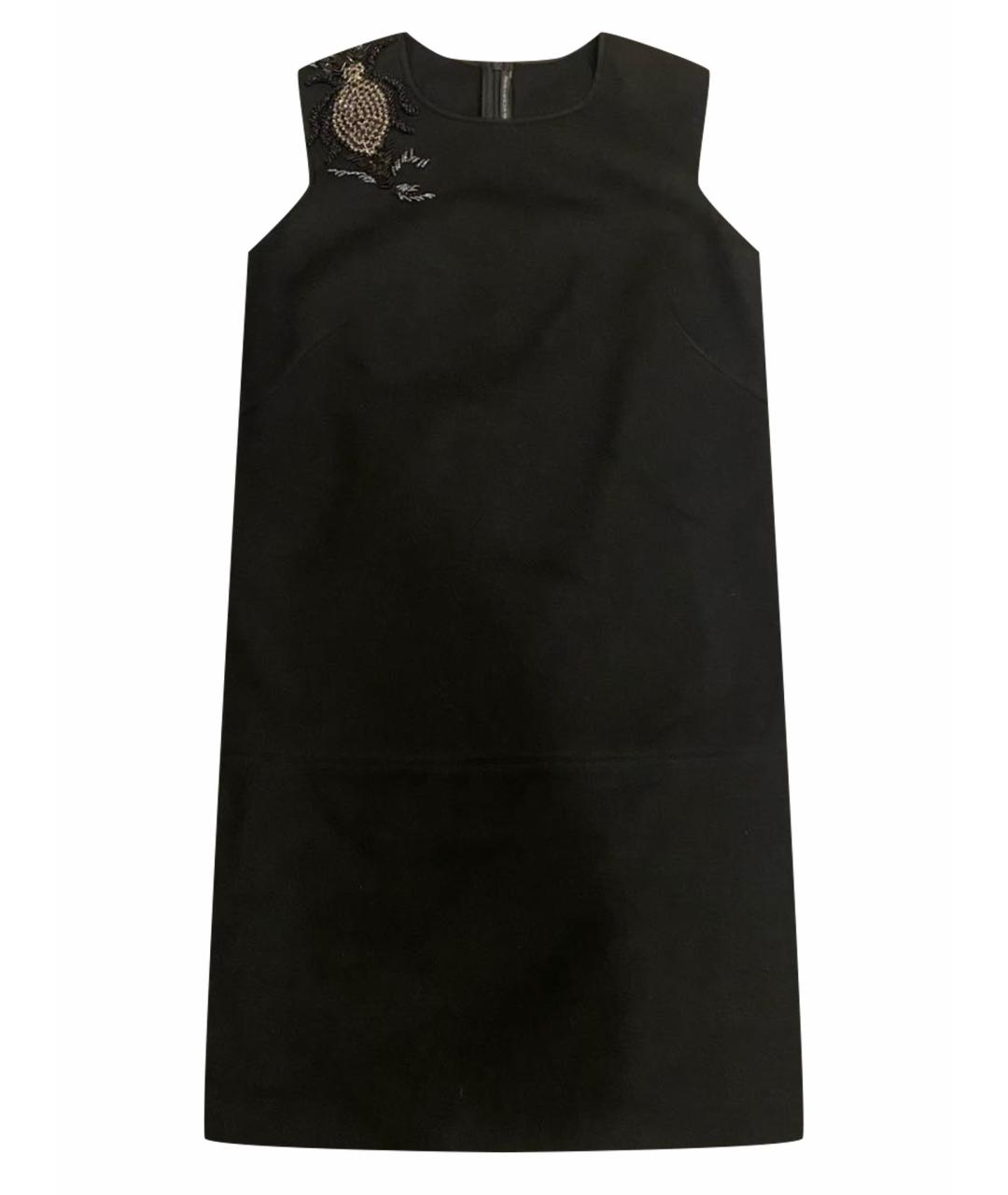ERMANNO SCERVINO Черное вискозное коктейльное платье, фото 1