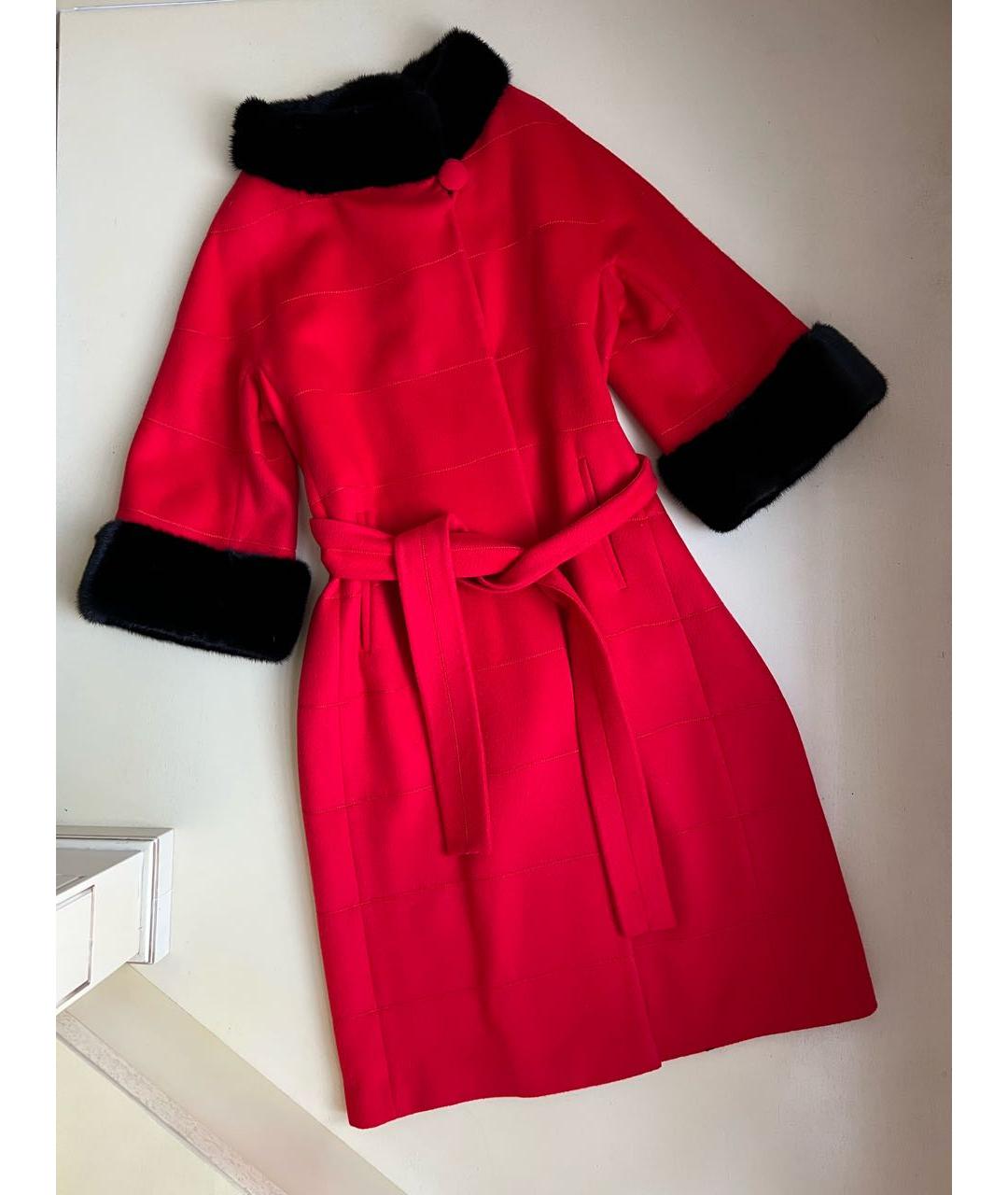 LANGIOTTI Красное кашемировое пальто, фото 2