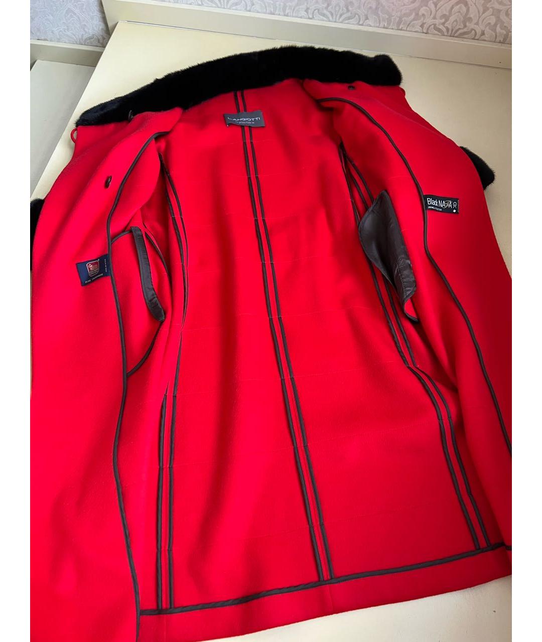 LANGIOTTI Красное кашемировое пальто, фото 7
