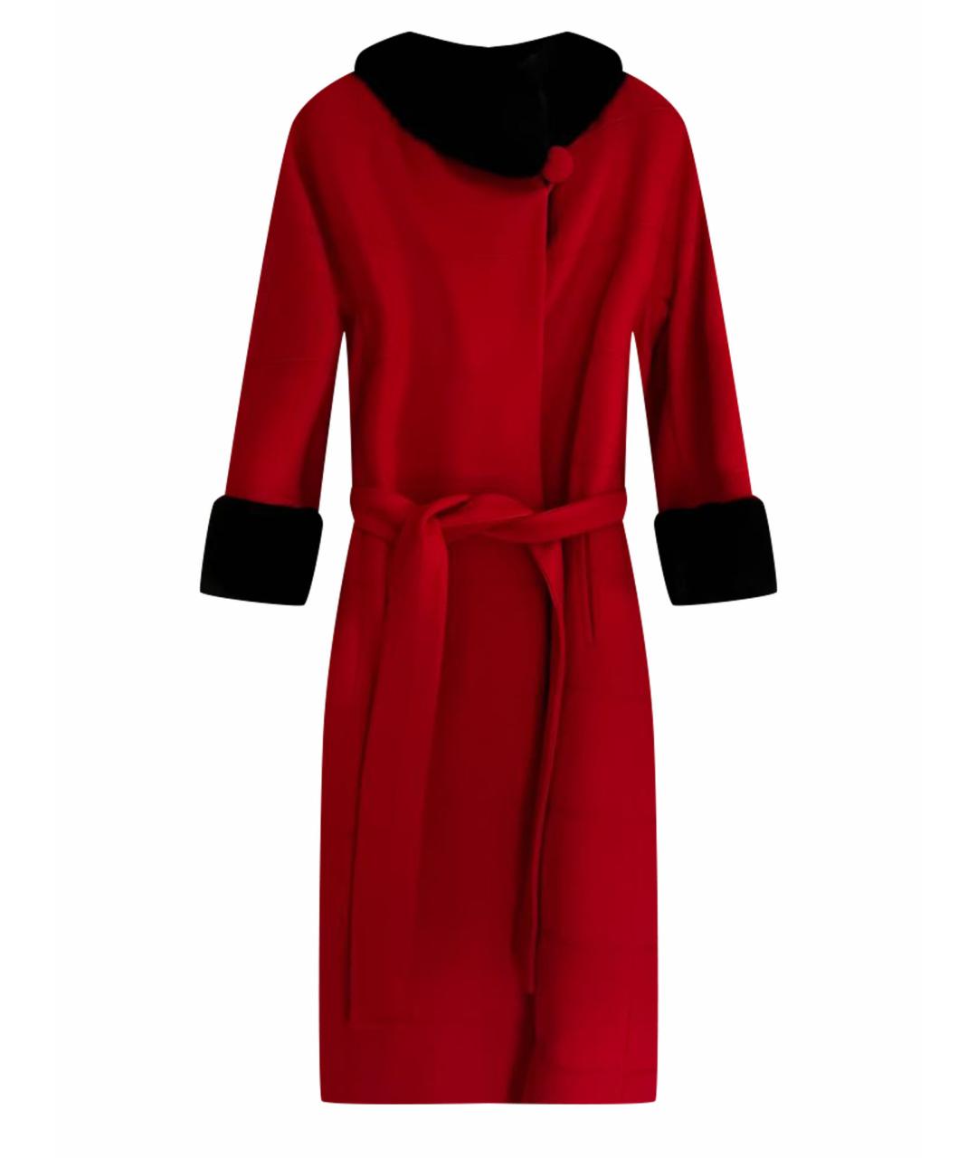LANGIOTTI Красное кашемировое пальто, фото 1