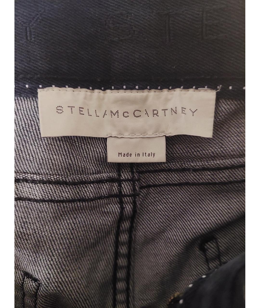 STELLA MCCARTNEY Черные хлопковые джинсы слим, фото 3