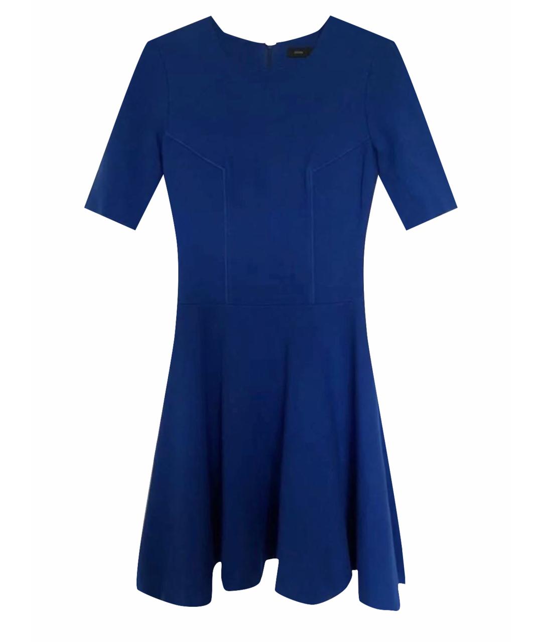 JOSEPH Синее вискозное повседневное платье, фото 1