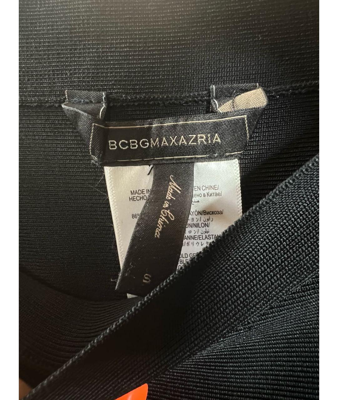 BCBG MAXAZRIA Черная юбка мини, фото 4