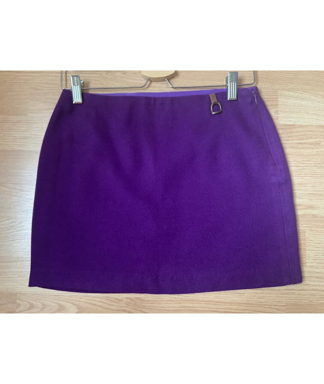 RALPH LAUREN Фиолетовая полиэстеровая юбка, фото 6