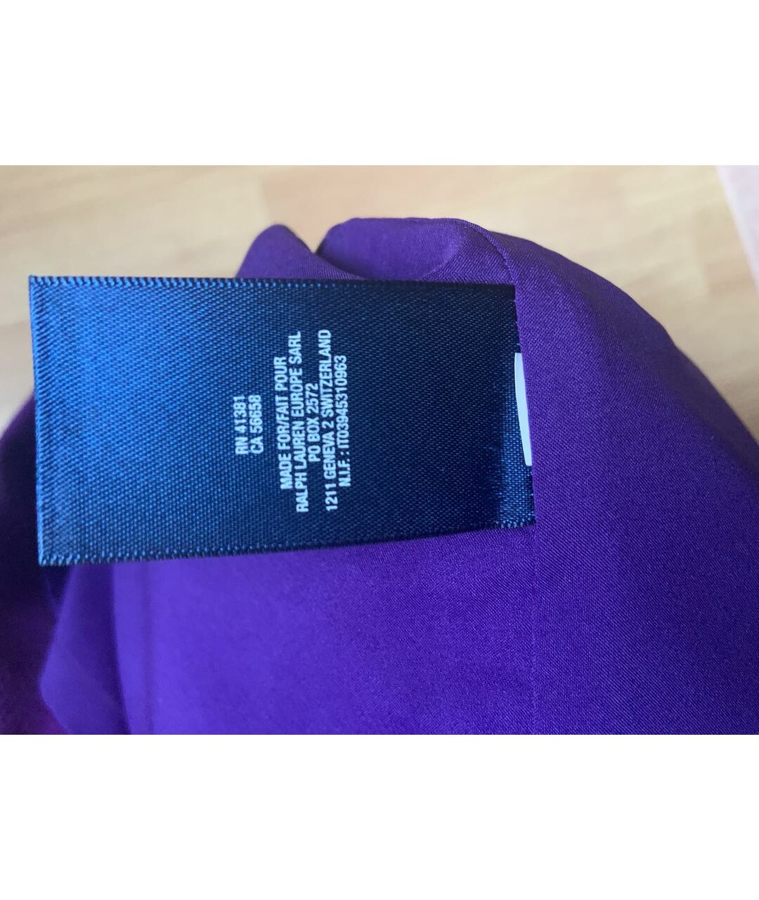 RALPH LAUREN Фиолетовая полиэстеровая юбка, фото 5