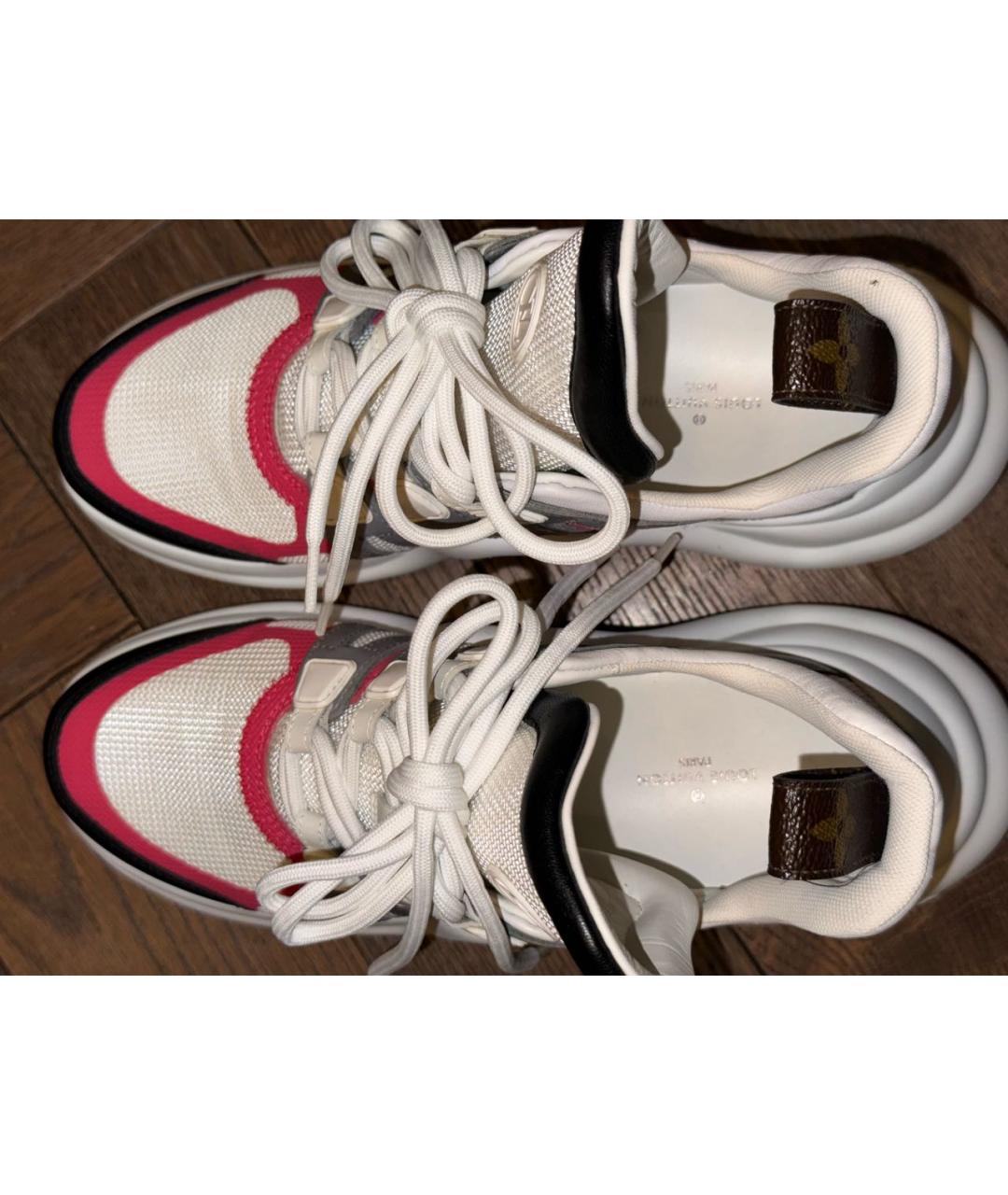LOUIS VUITTON PRE-OWNED Белые кроссовки, фото 5