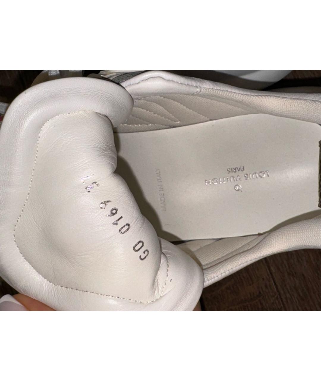 LOUIS VUITTON PRE-OWNED Белые кроссовки, фото 6