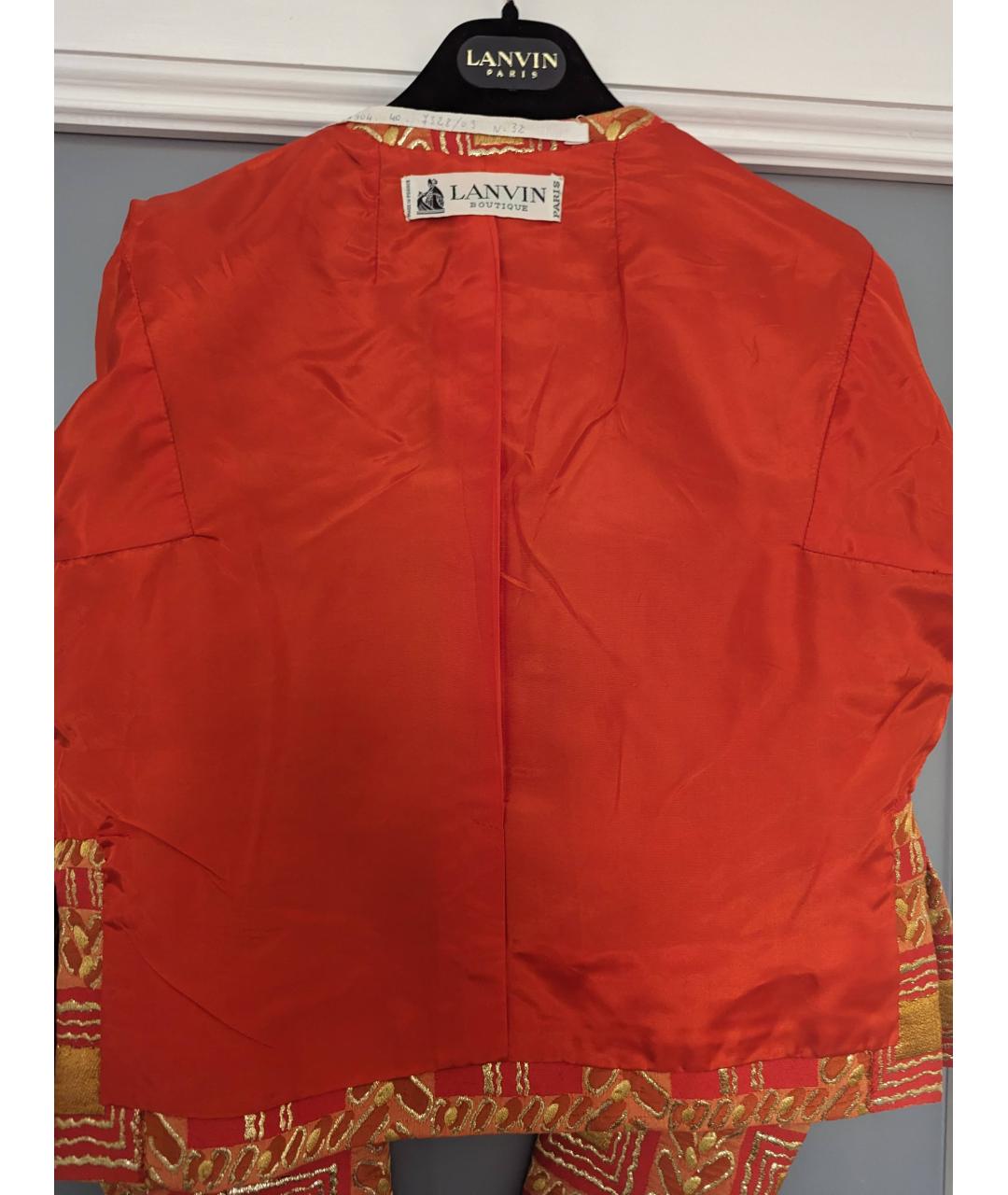 LANVIN Красный костюм с юбками, фото 3