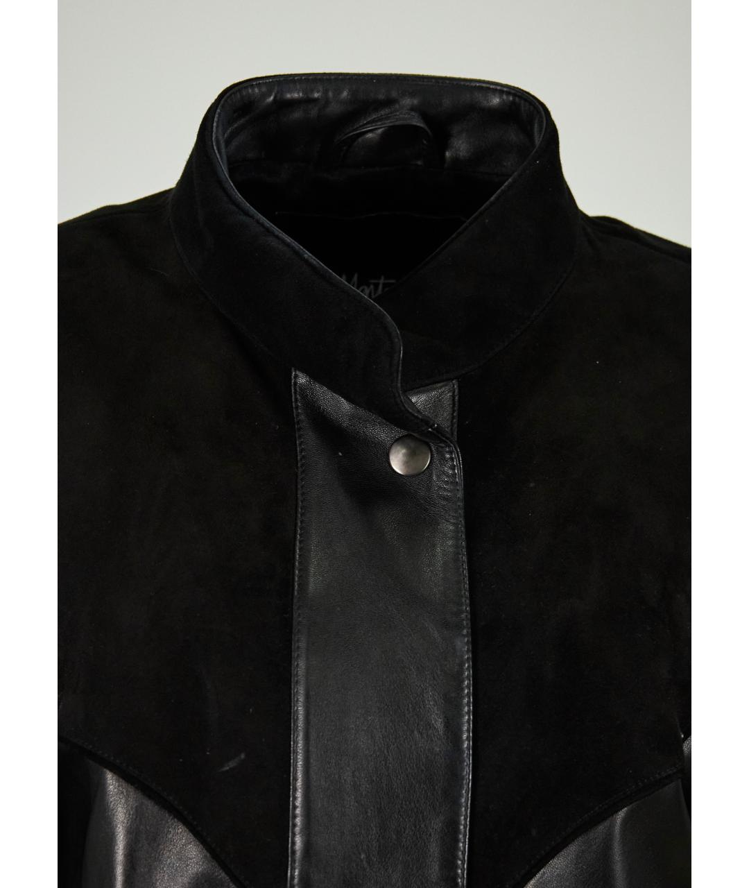 CLAUDE MONTANA VINTAGE Черная кожаная куртка, фото 4