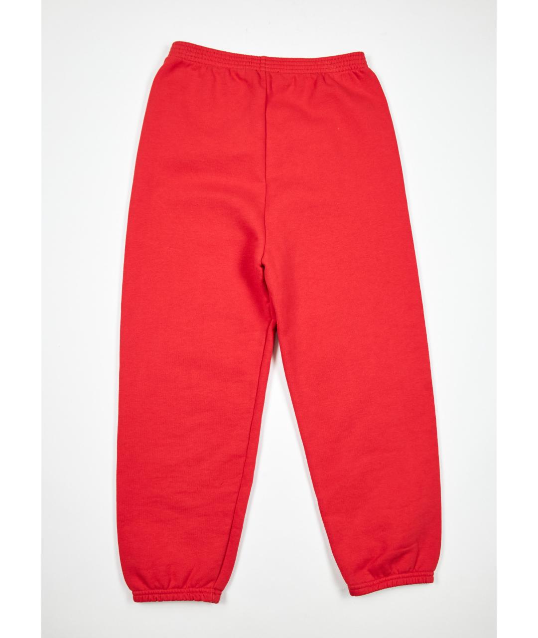 BALENCIAGA Красные хлопковые брюки и шорты, фото 2