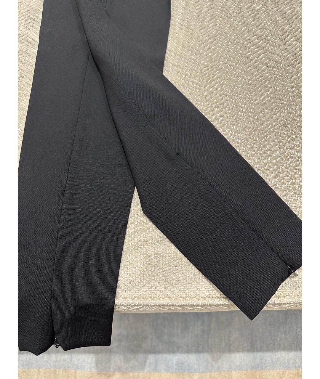 SAINT LAURENT Черные хлопковые брюки узкие, фото 6