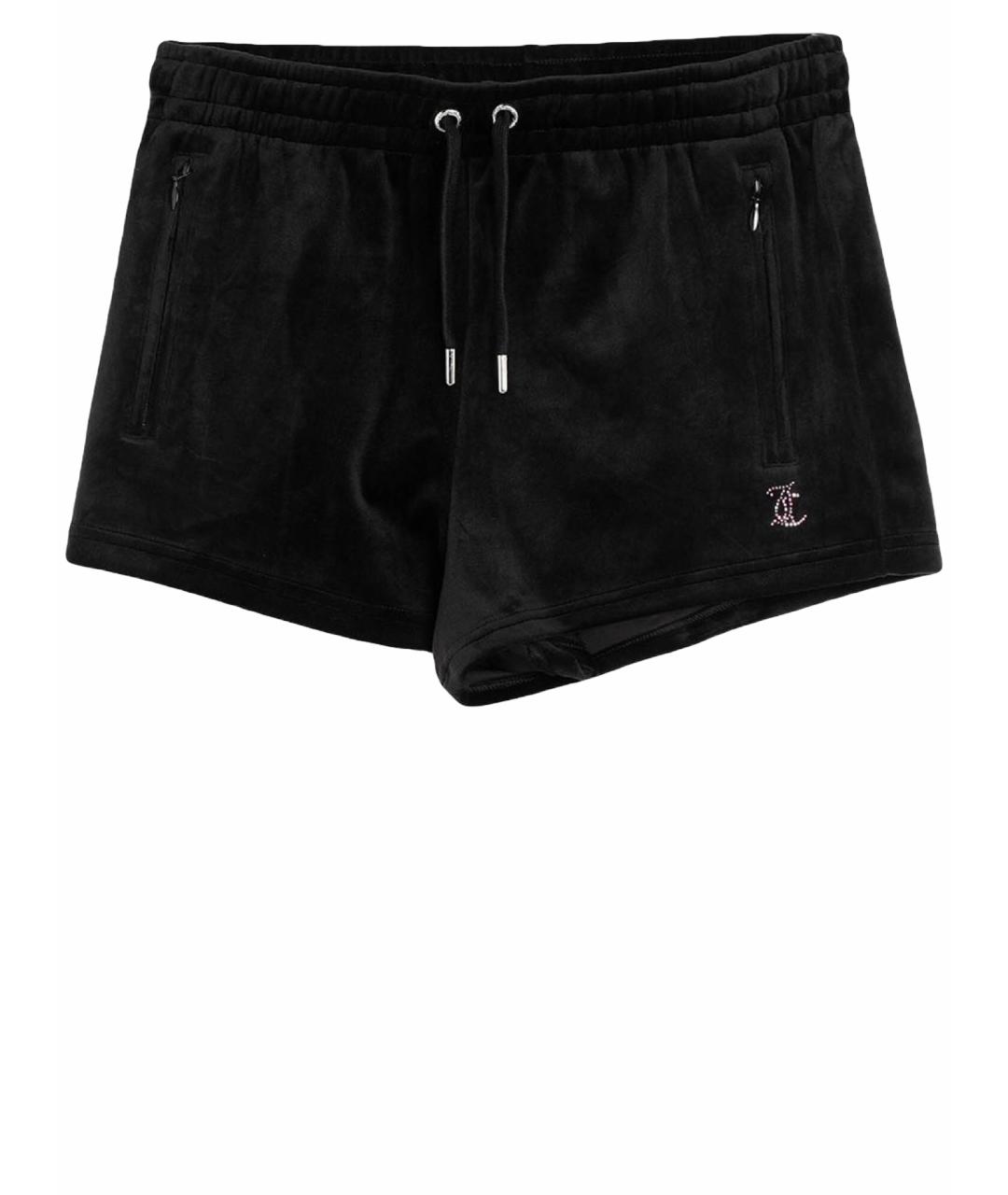 JUICY COUTURE Черные велюровые шорты, фото 1