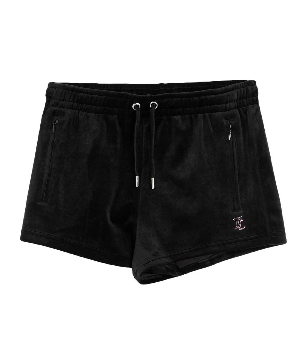 JUICY COUTURE Черные велюровые шорты, фото 5