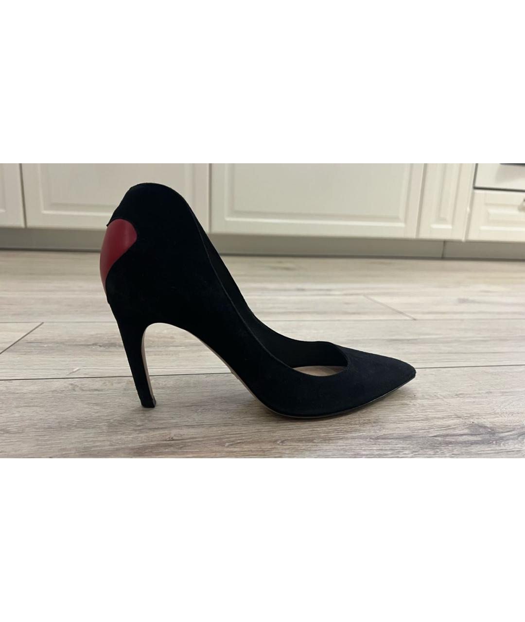 CHRISTIAN DIOR Черные замшевые туфли, фото 8