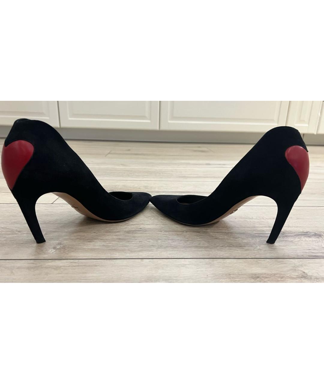 CHRISTIAN DIOR Черные замшевые туфли, фото 5