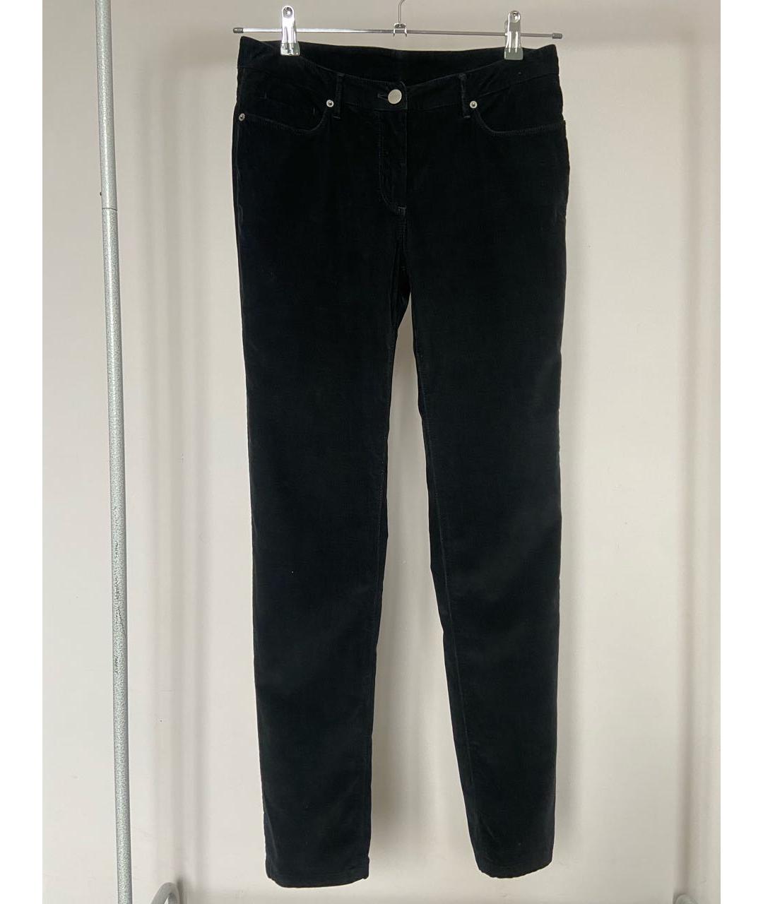 JIL SANDER Черные хлопко-эластановые прямые джинсы, фото 9