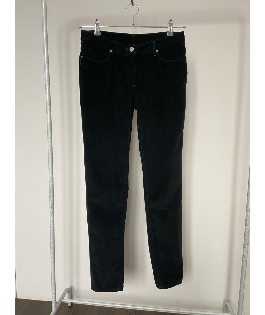 JIL SANDER Черные хлопко-эластановые прямые джинсы, фото 8