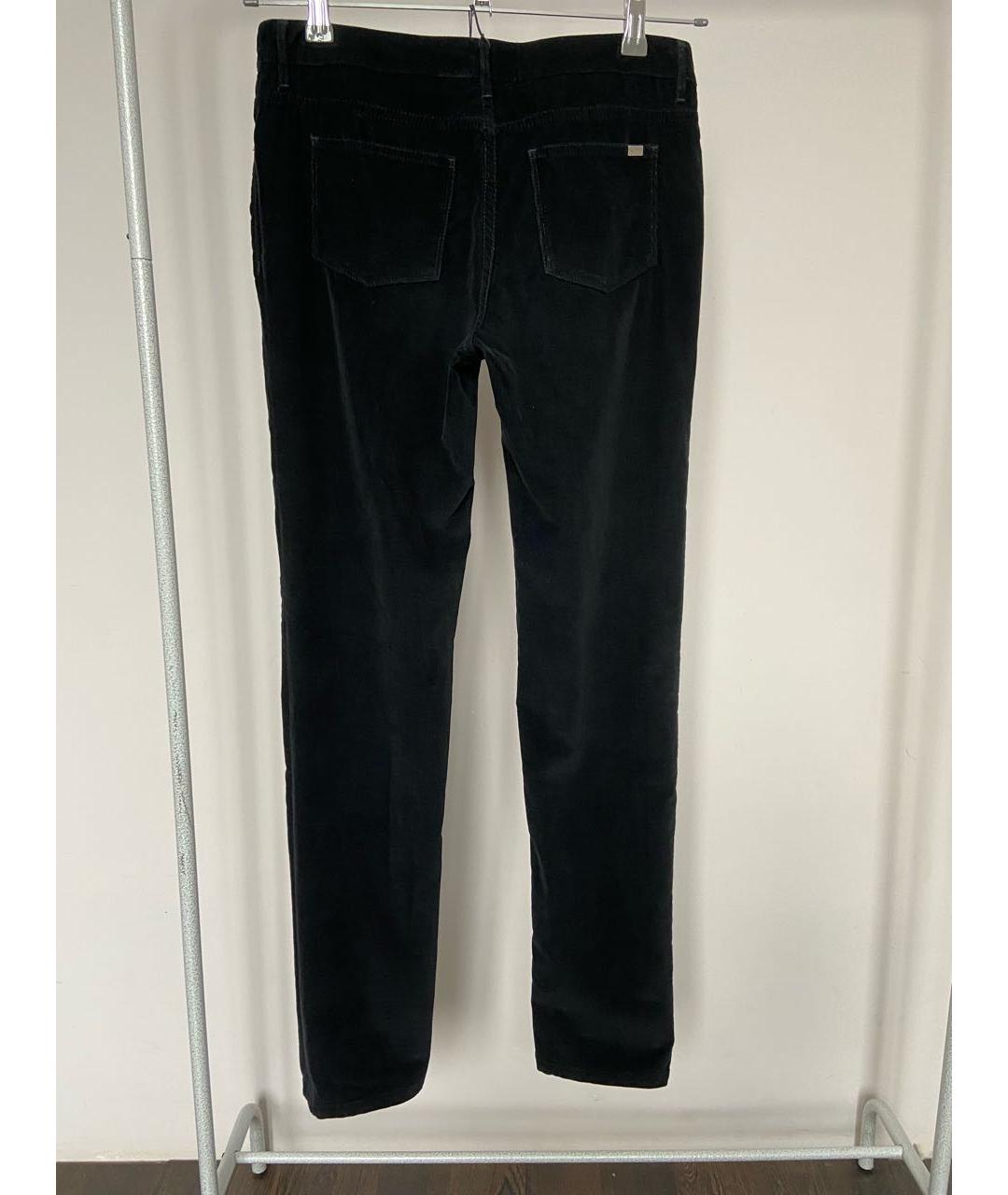 JIL SANDER Черные хлопко-эластановые прямые джинсы, фото 7
