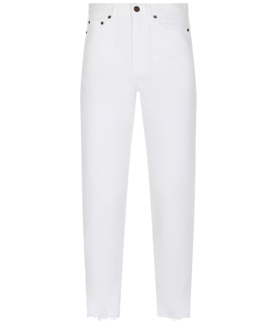 SAINT LAURENT Белые джинсы слим, фото 1