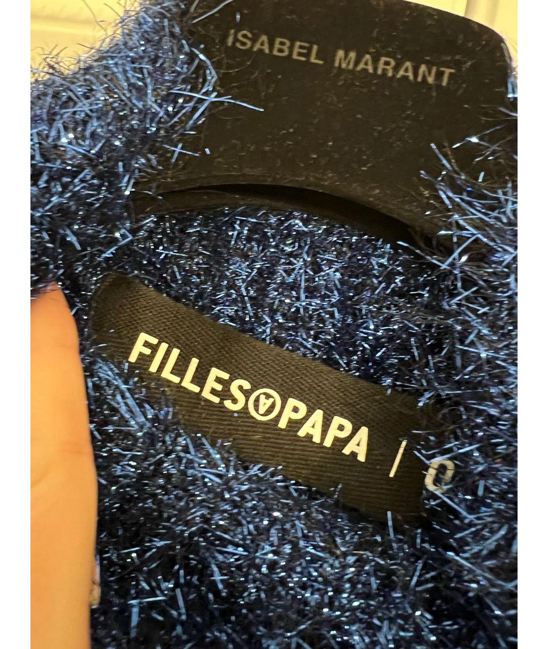 FILLES A PAPA Синий полиэстеровый джемпер / свитер, фото 3