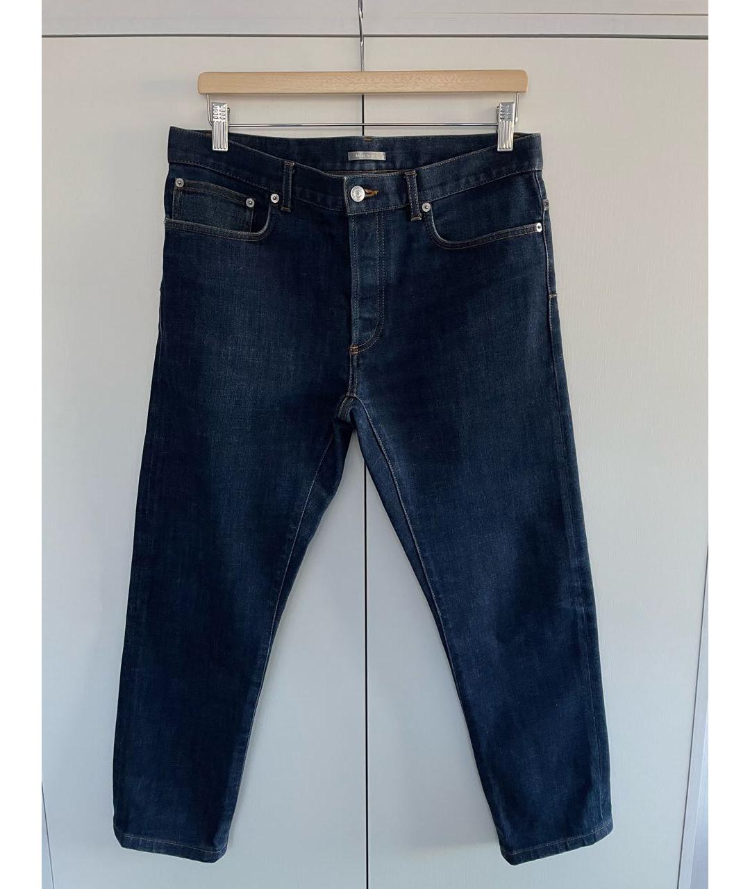 CHRISTIAN DIOR PRE-OWNED Темно-синие хлопко-эластановые джинсы скинни, фото 9