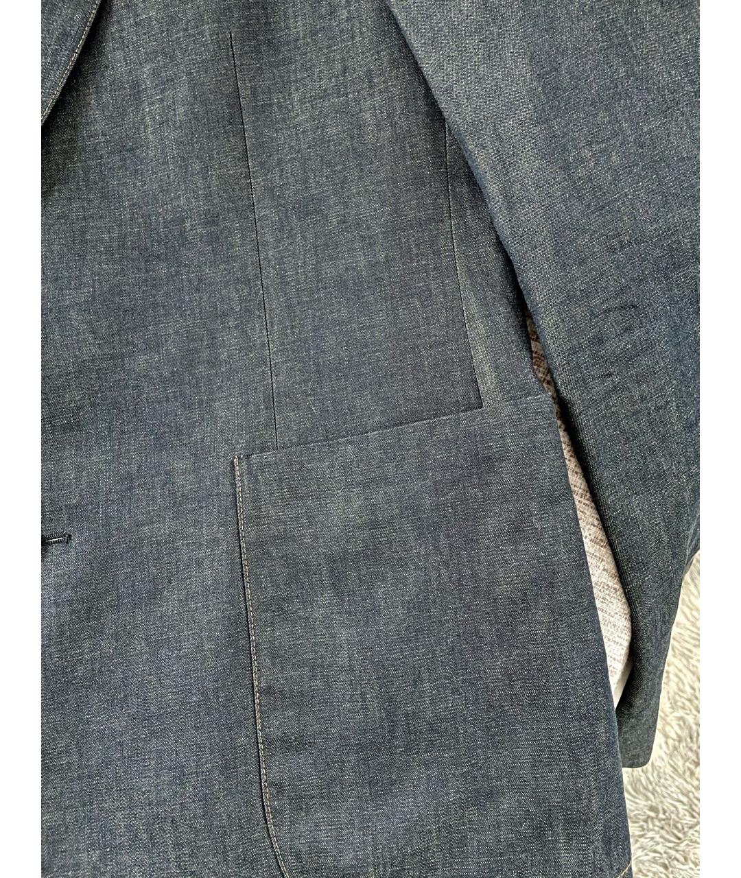 PRADA Темно-синий хлопковый пиджак, фото 5