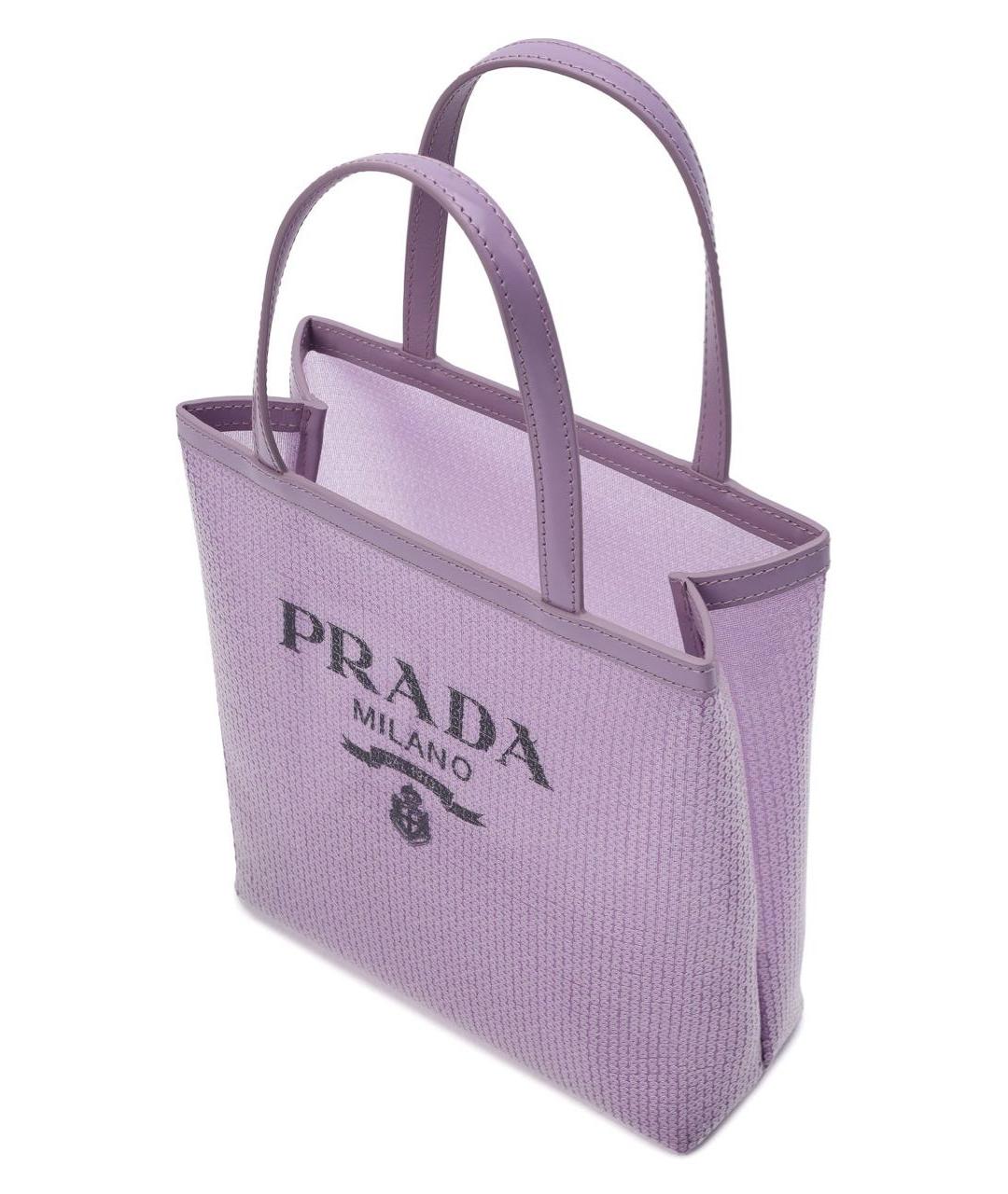 PRADA Фиолетовая сумка тоут, фото 4