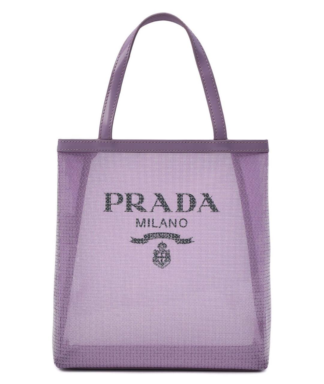 PRADA Фиолетовая сумка тоут, фото 1