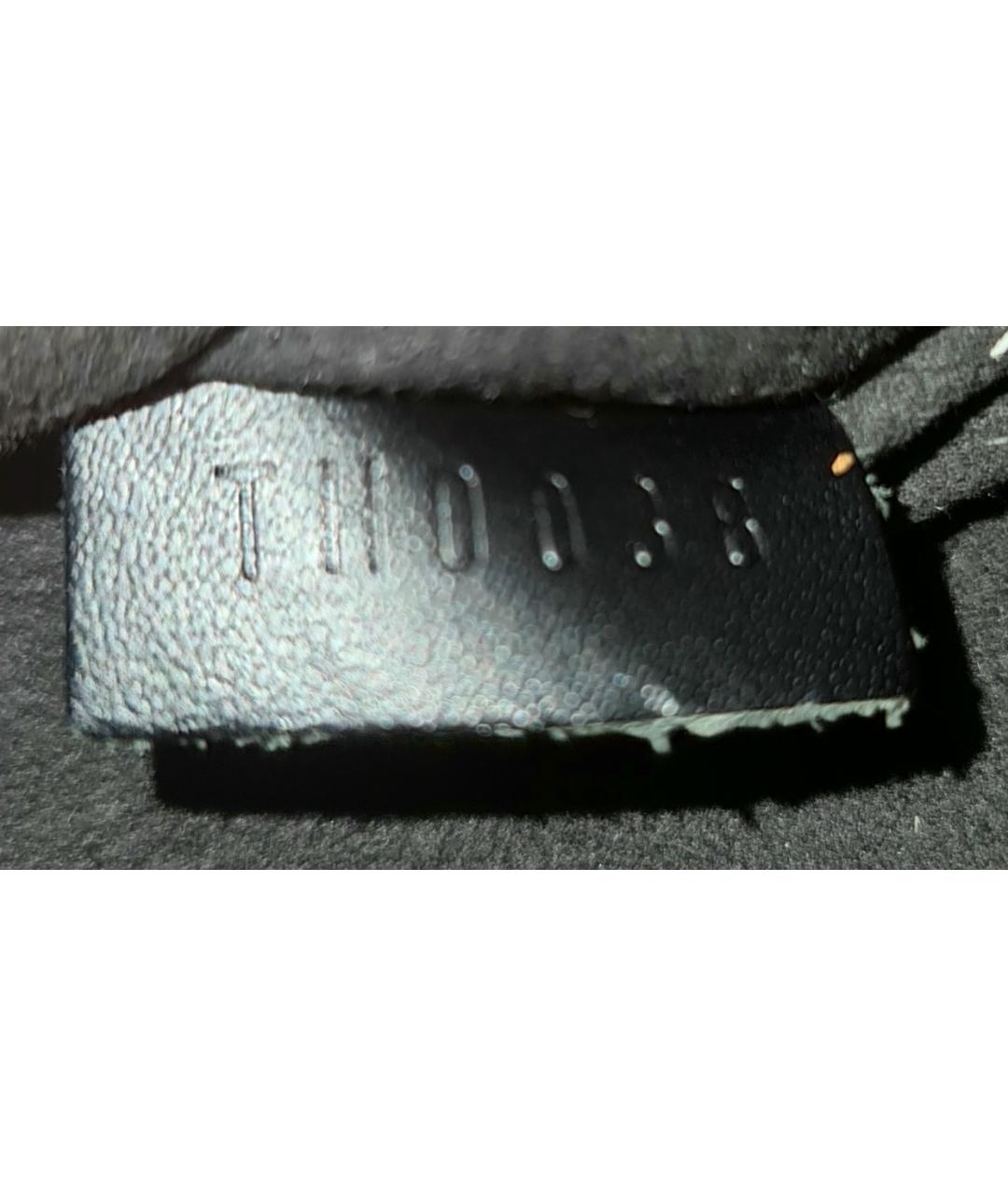 LOUIS VUITTON Черная кожаная сумка с короткими ручками, фото 6