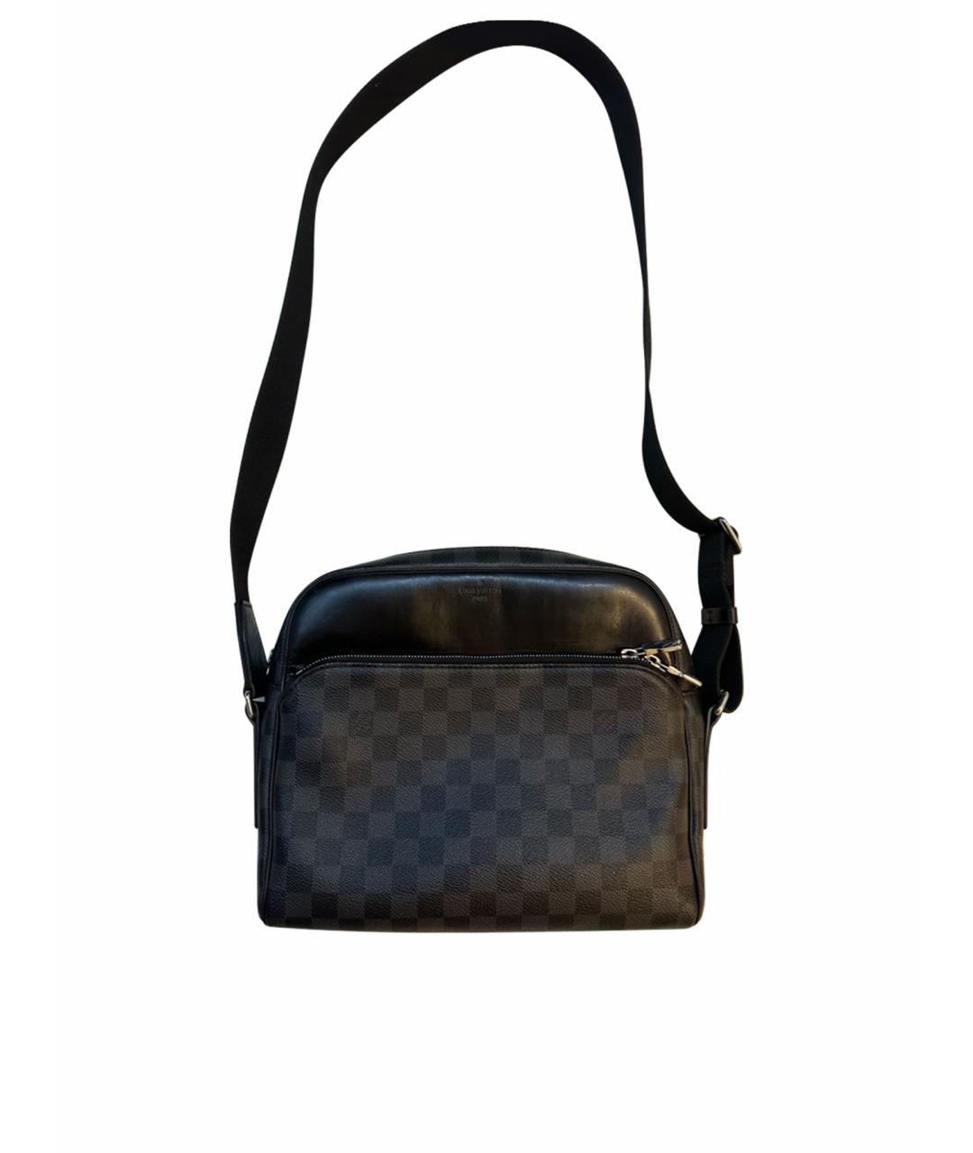 SAINT LAURENT Черная кожаная сумка через плечо, фото 5