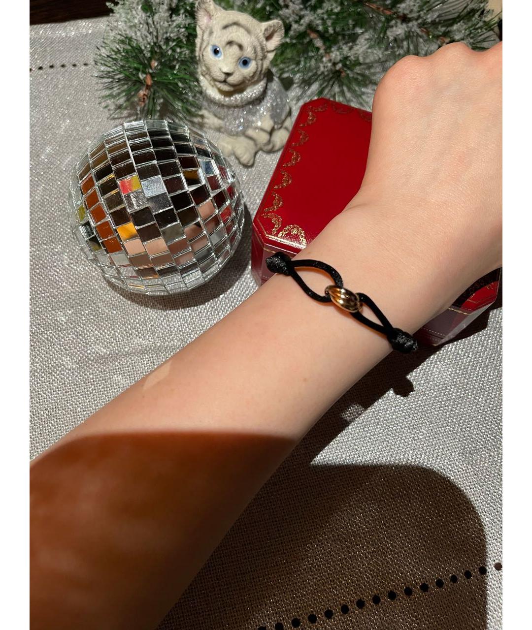 CARTIER Черный браслет из желтого золота, фото 3